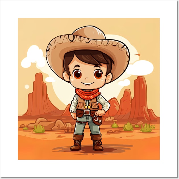 Cowboy Wall Art by ComicsFactory